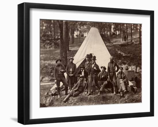 Group of Guides for the Army of the Potomac, 1862 (Albumen Print)-Alexander Gardner-Framed Giclee Print