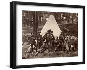 Group of Guides for the Army of the Potomac, 1862 (Albumen Print)-Alexander Gardner-Framed Giclee Print