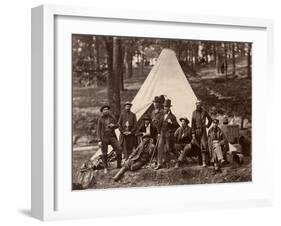 Group of Guides for the Army of the Potomac, 1862 (Albumen Print)-Alexander Gardner-Framed Giclee Print