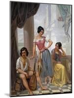 Group of Gypsies, 1849-Auguste Migette-Mounted Giclee Print