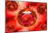 Group of H5N1 Virus with Glassy View-null-Mounted Premium Giclee Print