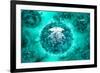 Group of H5N1 Virus with Glassy View-null-Framed Art Print