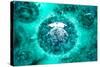 Group of H5N1 Virus with Glassy View-null-Stretched Canvas