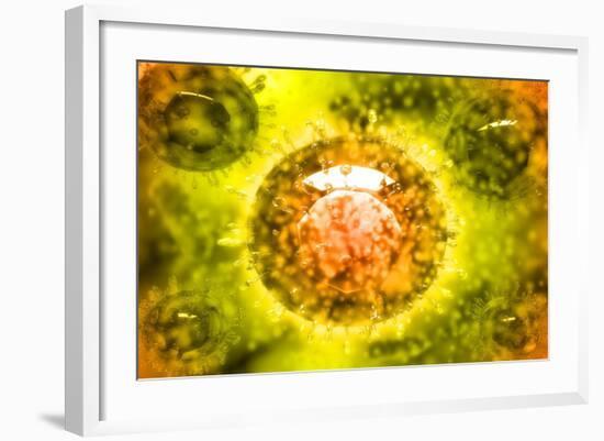 Group of H5N1 Virus with Glassy View-null-Framed Art Print