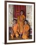 Group of Happy Young Novice Monks at Monastery in Ban-Lo, a Shan Village Outside Kengtung, Myanmar-Nigel Pavitt-Framed Photographic Print