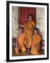 Group of Happy Young Novice Monks at Monastery in Ban-Lo, a Shan Village Outside Kengtung, Myanmar-Nigel Pavitt-Framed Photographic Print