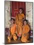 Group of Happy Young Novice Monks at Monastery in Ban-Lo, a Shan Village Outside Kengtung, Myanmar-Nigel Pavitt-Mounted Photographic Print