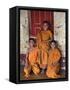 Group of Happy Young Novice Monks at Monastery in Ban-Lo, a Shan Village Outside Kengtung, Myanmar-Nigel Pavitt-Framed Stretched Canvas