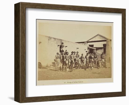 Group of indigo beaters, 1877-Oscar Jean Baptiste Mallitte-Framed Giclee Print