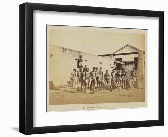 Group of indigo beaters, 1877-Oscar Jean Baptiste Mallitte-Framed Giclee Print
