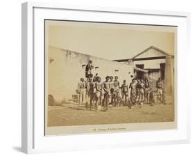 Group of indigo beaters, 1877-Oscar Jean Baptiste Mallitte-Framed Giclee Print