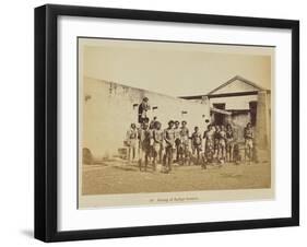 Group of indigo beaters, 1877-Oscar Jean Baptiste Mallitte-Framed Giclee Print