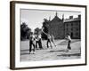 Group of Kenyon College Students Playing W. a Frisbee Like Flying Disc-null-Framed Photographic Print