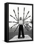 Group of Men Exercising, Making Star Formation with Arms (B&W)-Hulton Archive-Framed Stretched Canvas