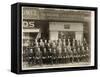 Group of Men of the National Cash Register Co. Posed in Front of the Broadway and 28th Street…-Byron Company-Framed Stretched Canvas