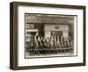 Group of Men of the National Cash Register Co. Posed in Front of the Broadway and 28th Street…-Byron Company-Framed Giclee Print