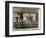 Group of Men of the National Cash Register Co. Posed in Front of the Broadway and 28th Street…-Byron Company-Framed Giclee Print