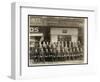 Group of Men of the National Cash Register Co. Posed in Front of the Broadway and 28th Street…-Byron Company-Framed Giclee Print