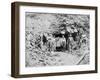 Group of Men outside of a Mine Photograph - Montana-Lantern Press-Framed Art Print