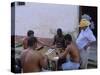 Group of Men Playing Dominos, Trinidad, Sancti Spiritus, Cuba-J P De Manne-Stretched Canvas