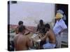Group of Men Playing Dominos, Trinidad, Sancti Spiritus, Cuba-J P De Manne-Stretched Canvas