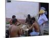 Group of Men Playing Dominos, Trinidad, Sancti Spiritus, Cuba-J P De Manne-Mounted Photographic Print