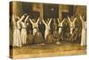 Group of Mevlevi Dervishes - Istanbul-null-Stretched Canvas