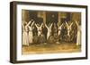 Group of Mevlevi Dervishes - Istanbul-null-Framed Art Print