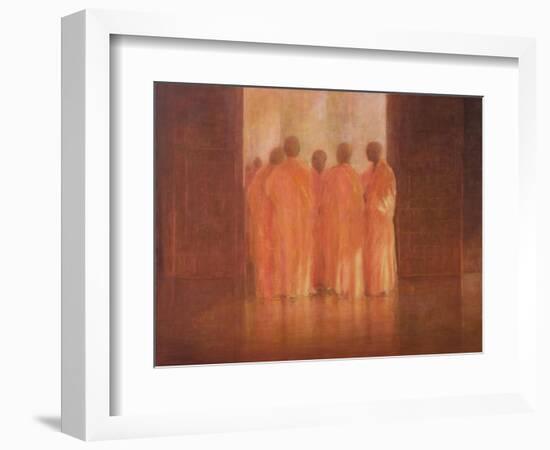 Group of Monks, Vietnam-Lincoln Seligman-Framed Giclee Print