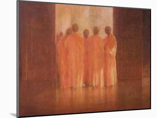 Group of Monks, Vietnam-Lincoln Seligman-Mounted Giclee Print