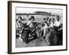 Group of Musicians Playing Along Side the Mississippi River-null-Framed Photographic Print