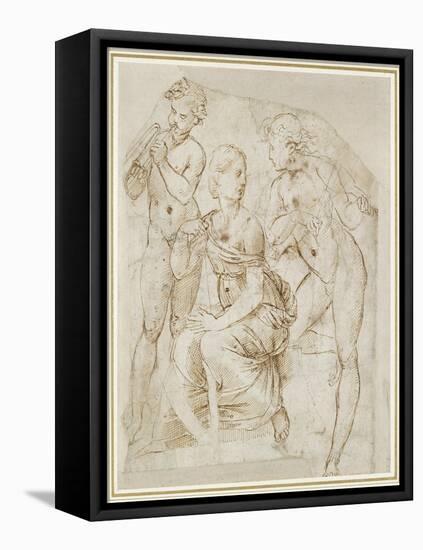 Group of Musicians-Raphael-Framed Stretched Canvas