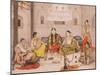 Group of Nautch Girls, 1800-25-Ghulam Ali Khan-Mounted Giclee Print