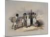 Group of Nubians at Wady Kardassy-David Roberts-Mounted Giclee Print