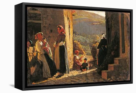 Group of Peasant Women-Cristiano Banti-Framed Stretched Canvas
