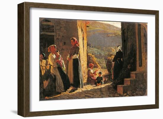 Group of Peasant Women-Cristiano Banti-Framed Art Print