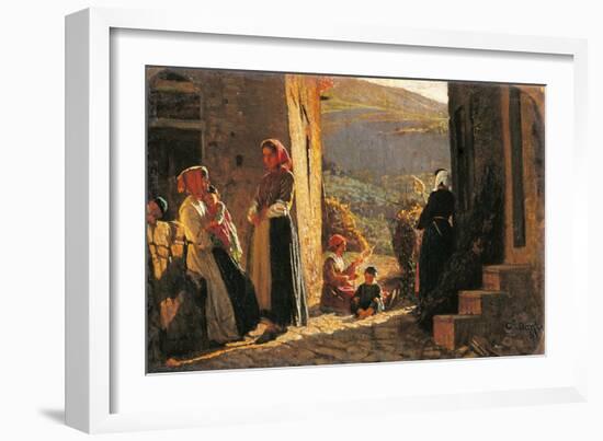 Group of Peasant Women-Cristiano Banti-Framed Art Print