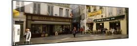 Group of People at a Town Square, Rue De La Republique, Avignon, Provence-Alpes-Cote D'Azur, France-null-Mounted Photographic Print