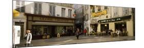 Group of People at a Town Square, Rue De La Republique, Avignon, Provence-Alpes-Cote D'Azur, France-null-Mounted Photographic Print