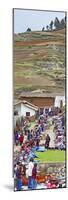 Group of People in a Market, Chinchero Market, Andes Mountains, Urubamba Valley, Cuzco, Peru-null-Mounted Photographic Print