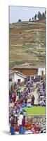 Group of People in a Market, Chinchero Market, Andes Mountains, Urubamba Valley, Cuzco, Peru-null-Mounted Photographic Print