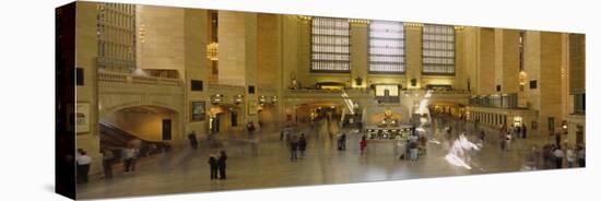 Group of People in a Subway Station, Grand Central Station, Manhattan, New York, USA-null-Stretched Canvas