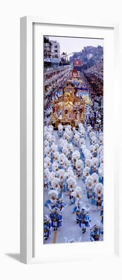 Group of People in Carnaval Parade Rio De Janeiro Brazil-null-Framed Photographic Print