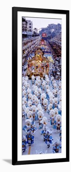 Group of People in Carnaval Parade Rio De Janeiro Brazil-null-Framed Photographic Print