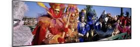 Group of People in Masks and Costume, Carnival, Venice, Veneto, Italy, Europe-Bruno Morandi-Mounted Photographic Print