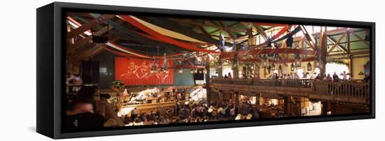 Group of People in the Oktoberfest Festival, Munich, Bavaria, Germany-null-Framed Stretched Canvas