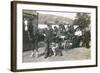 Group of People on an Outing with Horse and Dogs-null-Framed Photographic Print