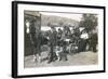 Group of People on an Outing with Horse and Dogs-null-Framed Photographic Print