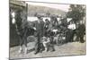 Group of People on an Outing with Horse and Dogs-null-Mounted Photographic Print