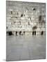 Group of People Praying in Front of a Wall, Western Wall, Old City, Jerusalem, Israel-null-Mounted Photographic Print